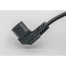 UK plug power cords to IEC C13 Right Angled